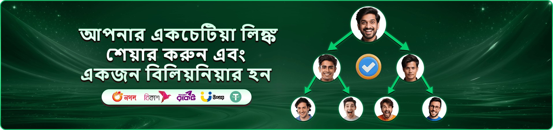নতুন সদস্যদের জন্য b444 স্বাগত বোনাস প্রমোশন ব্যানার